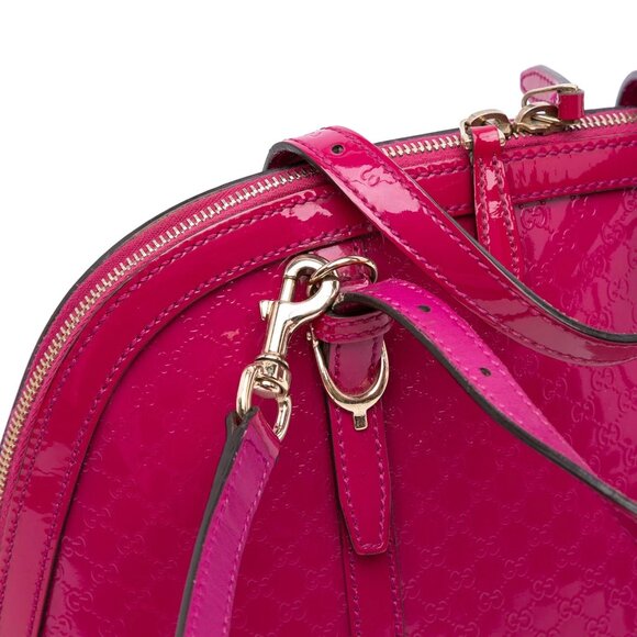 Gucci Style # 309617 Micro1Guccissima Convertible Med Dome Patent Leather - EUC! - Picture 4 of 16